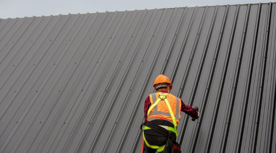 Professional metal roof installation services in Harrisburg, IL